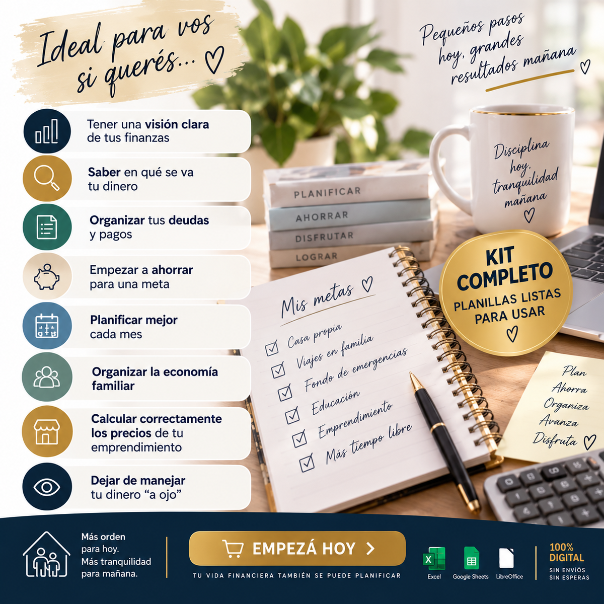 Kit Completo de Organización Financiera Familiar 💰🏠